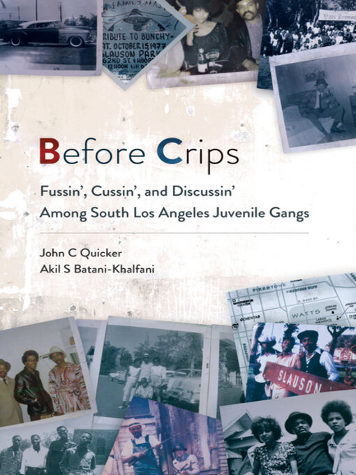 Title details for Before Crips by John C. Quicker - Available